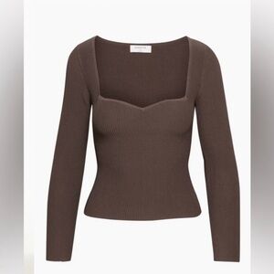 Babaton Sculpt Knit Sweetheart Longsleeve